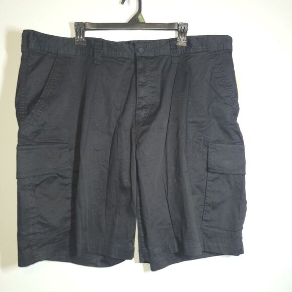 New George Men's Black Stretch Cargo Shorts 44 - Picture 2 of 9